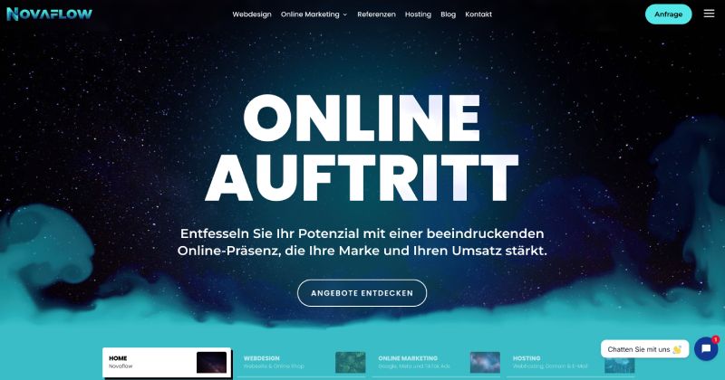 Novaflow Website Preview